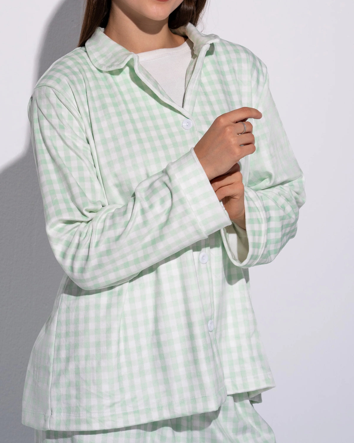 Mint Green Check PJ Set