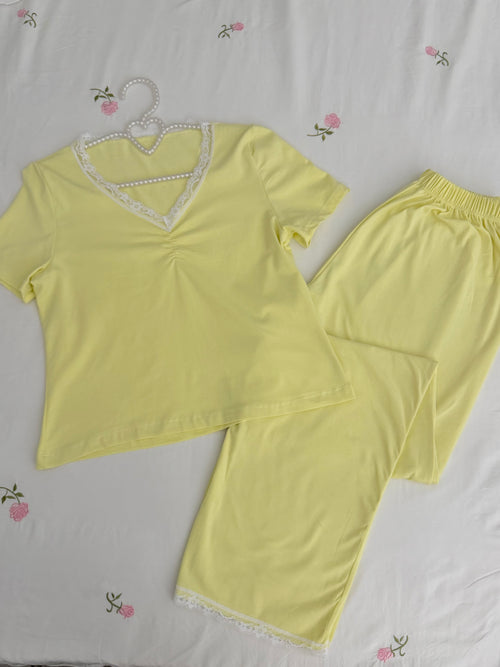 Buttercream Lace Pajama