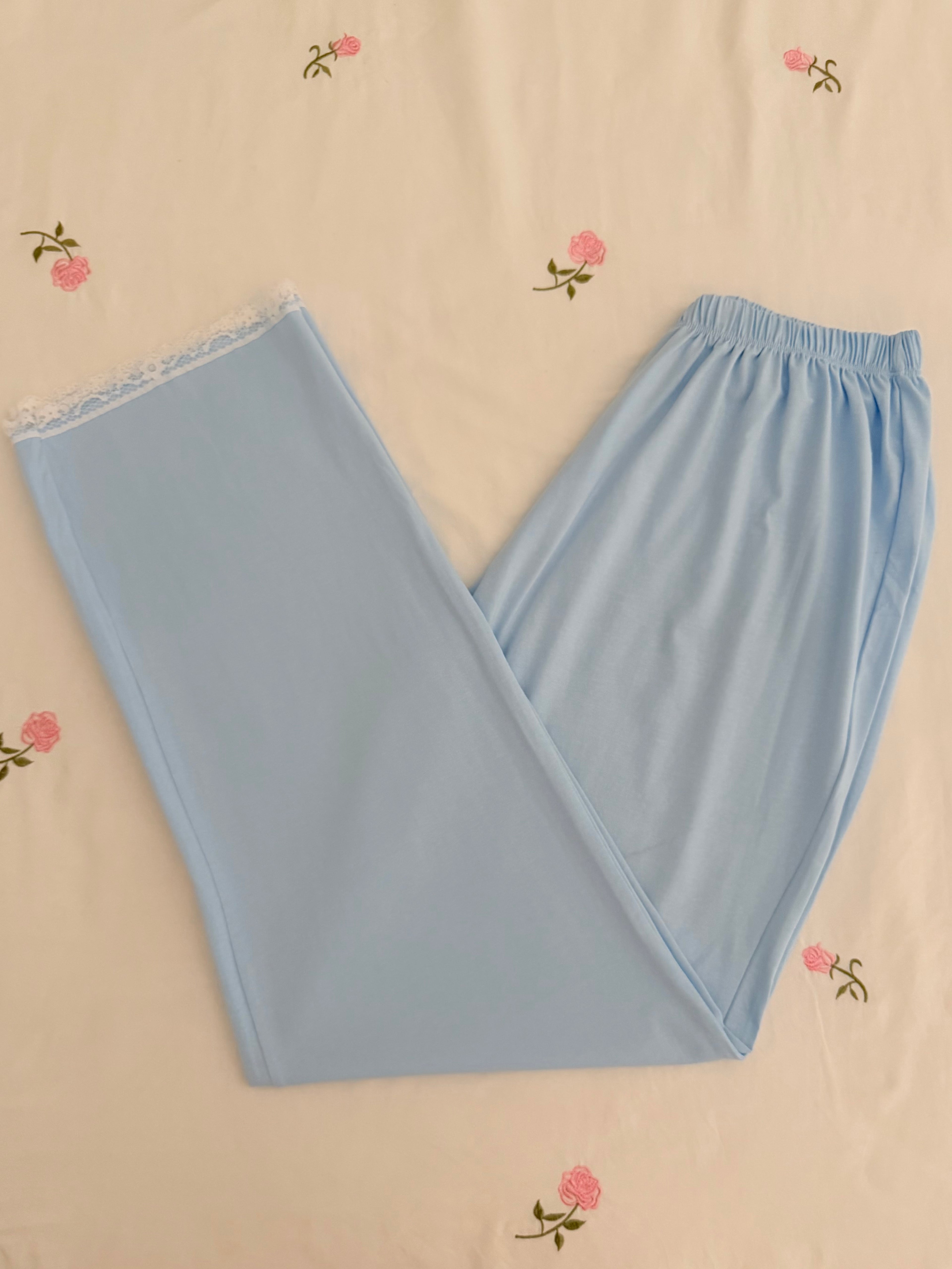 Sky Blue Lace Pajama