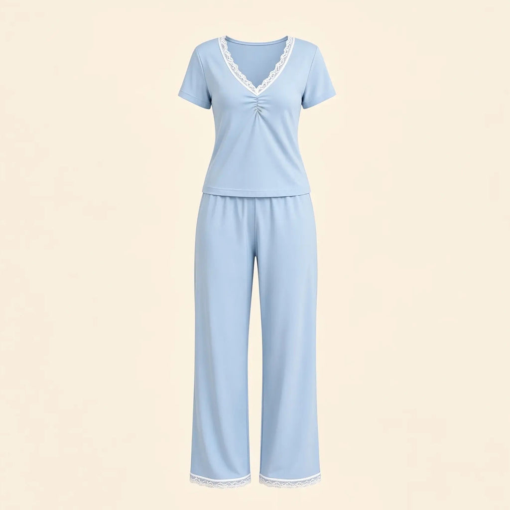 Sky Blue Lace Pajama
