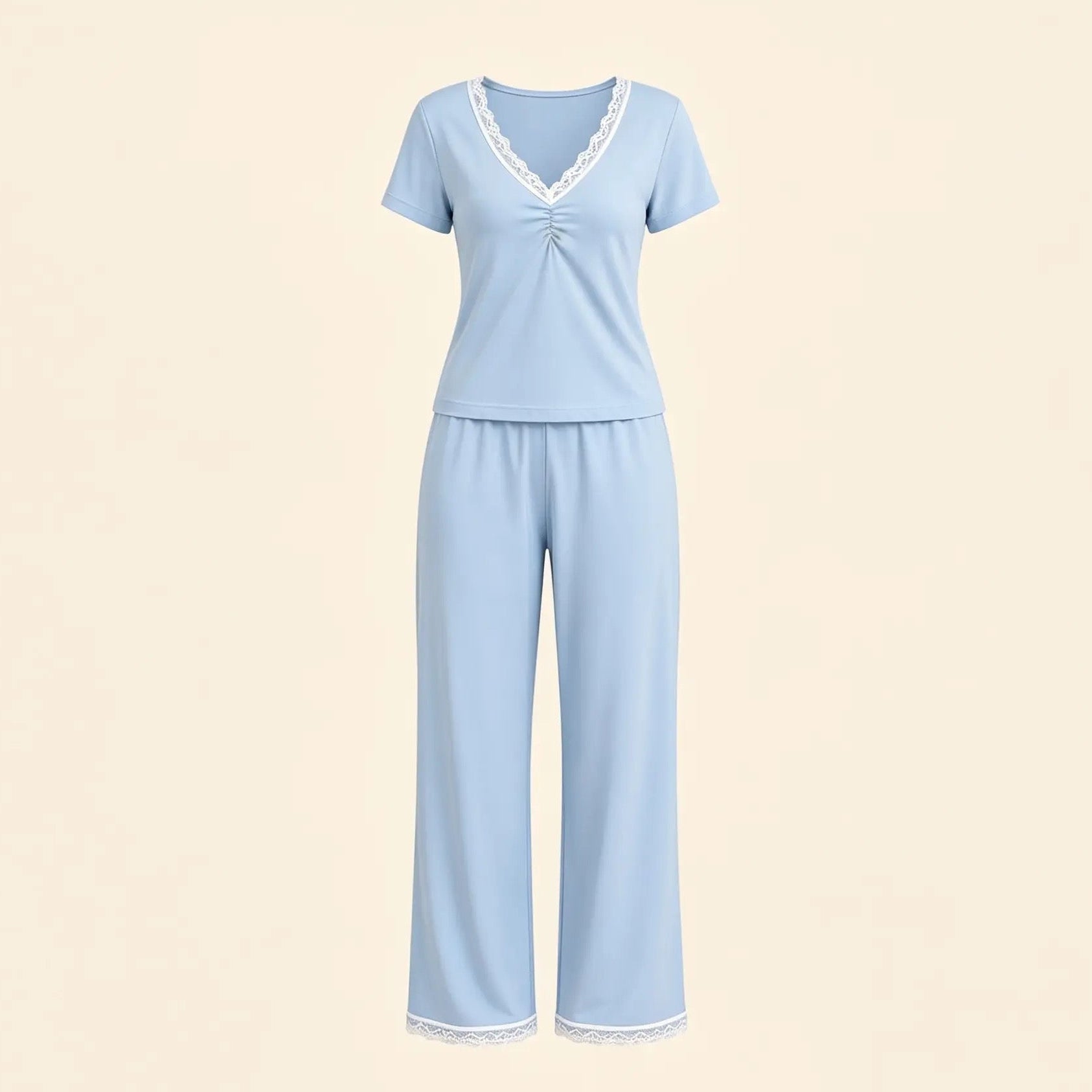 Sky Blue Lace Pajama