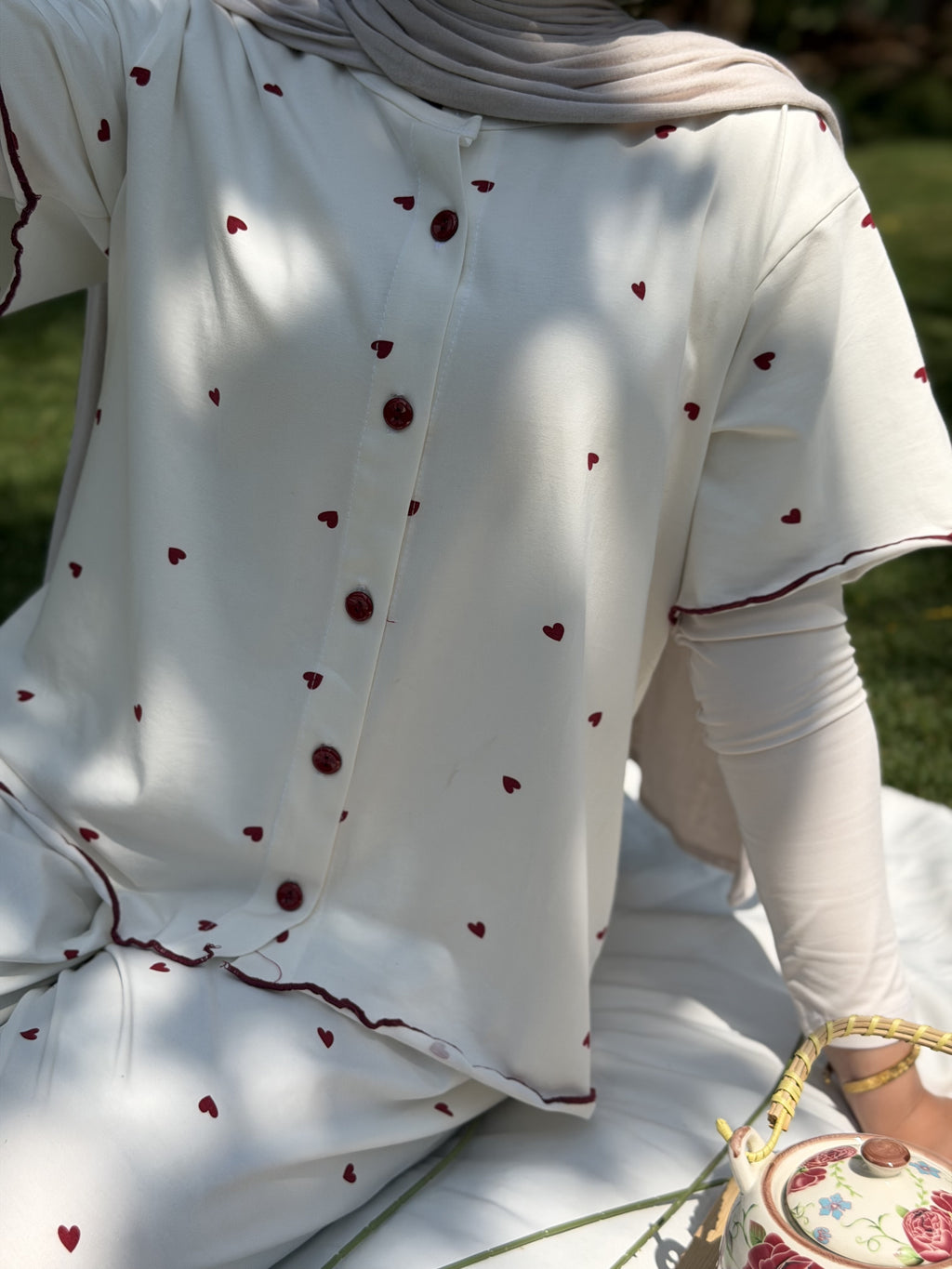 Cherry Hearts pajama