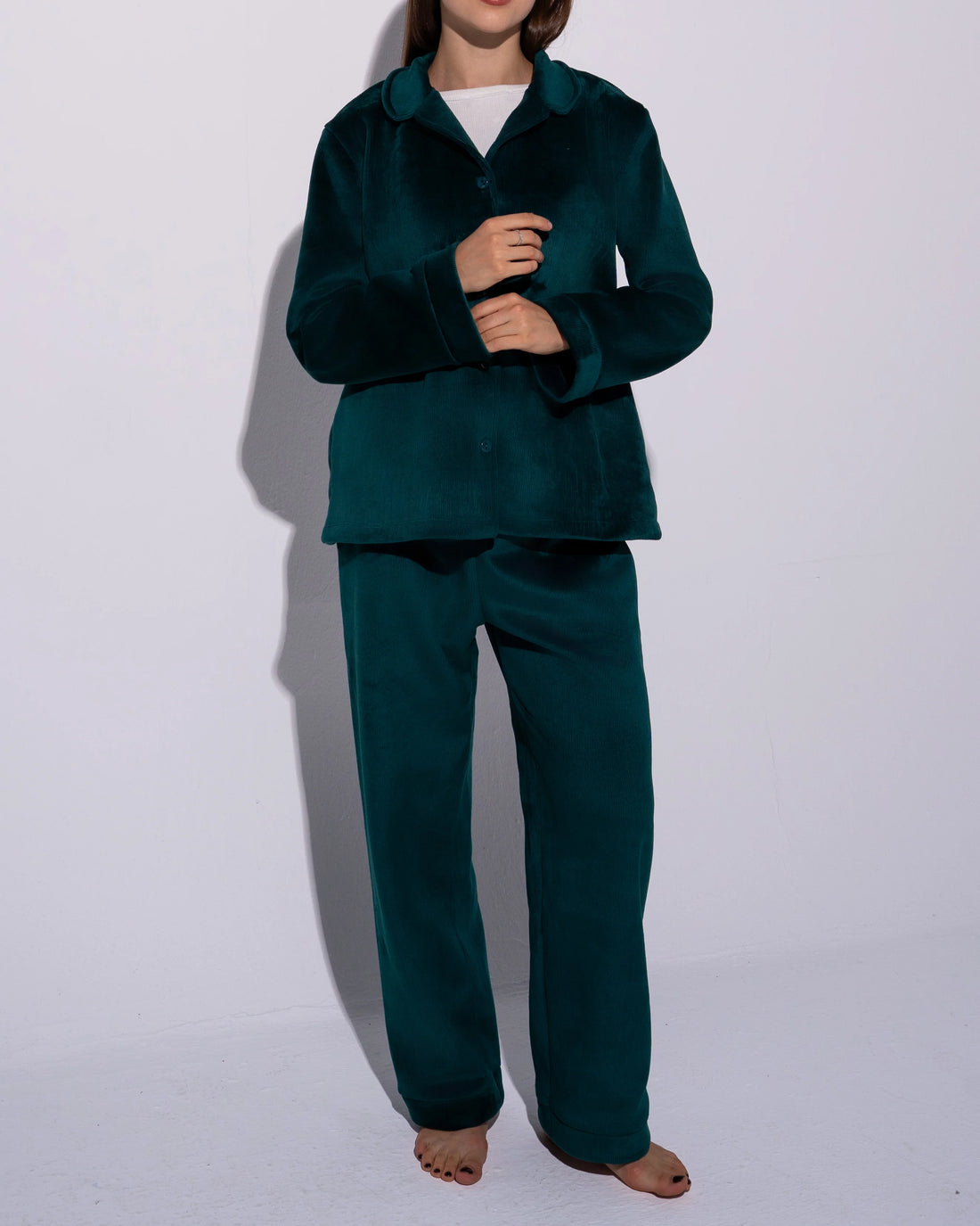 Deep Forest Green Winter PJ Set