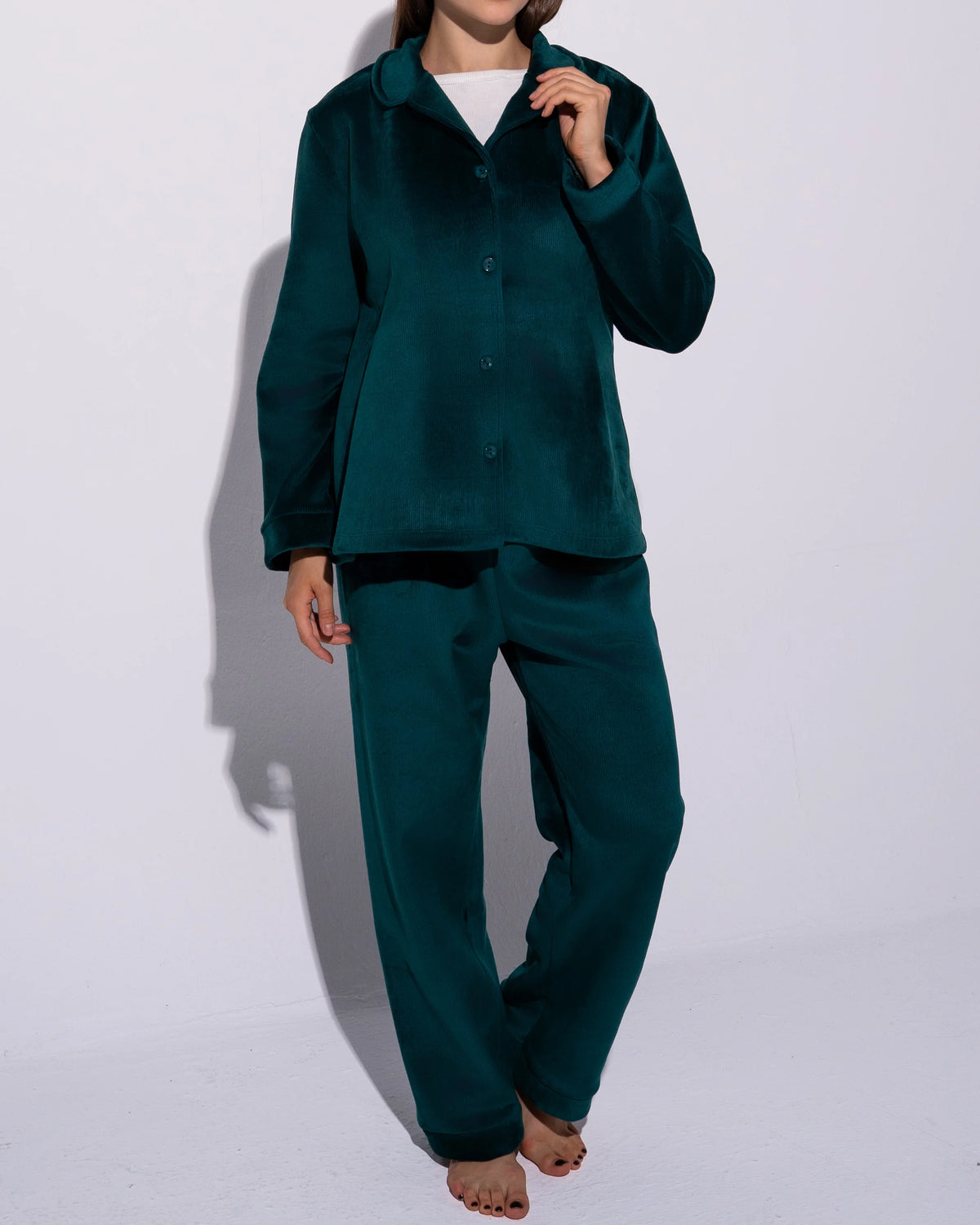 Deep Forest Green Winter PJ Set