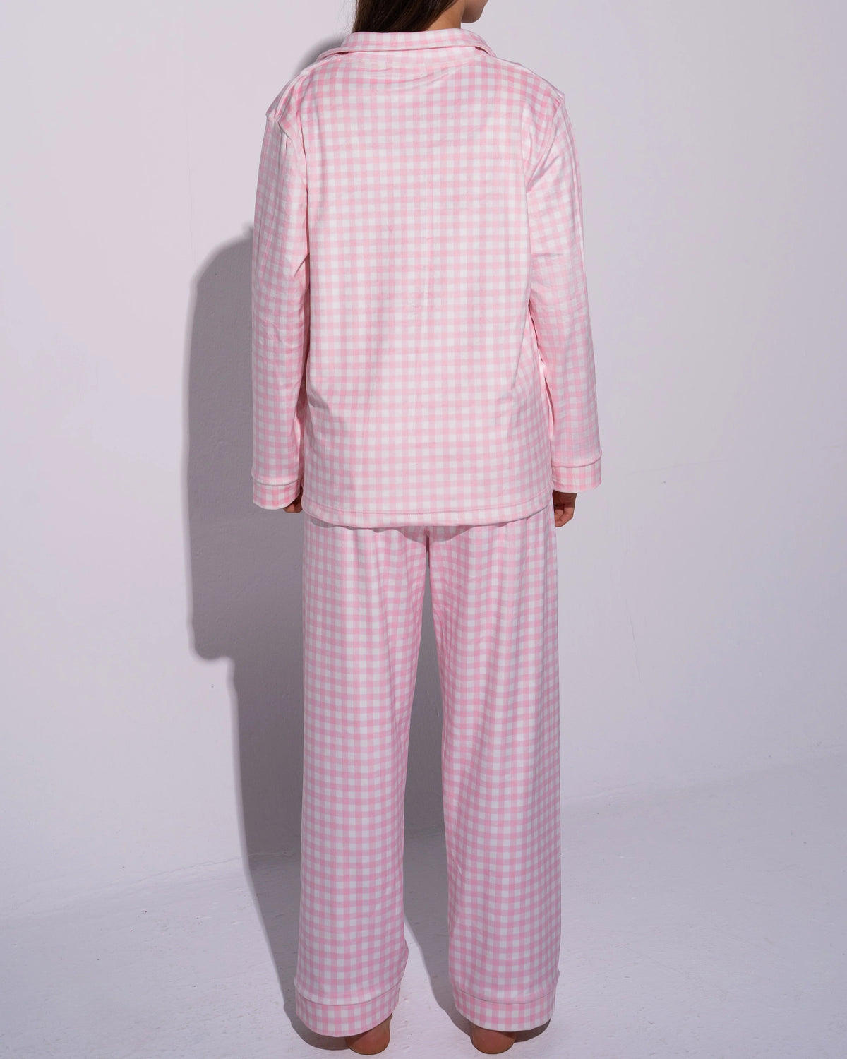 Sweet Checkered Pink Winter PJ Set