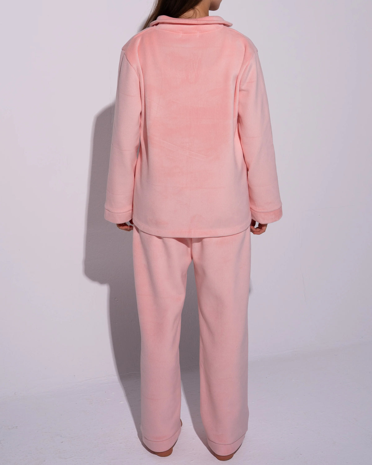 Soft Pastel Pink Fleece PJ Set