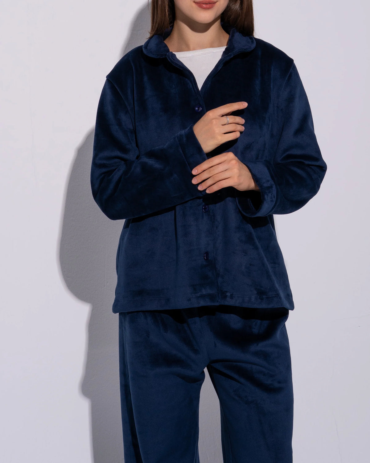 Classic Navy Blue Winter PJ Set