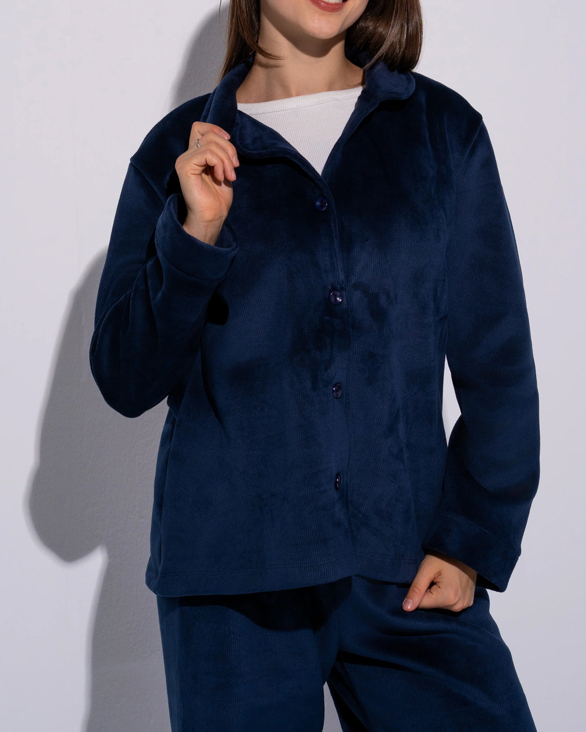 Classic Navy Blue Winter PJ Set