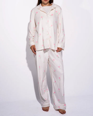 Pink Tulips Pajama Set