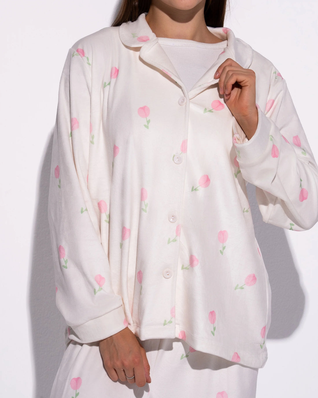Pink Tulips Pajama Set