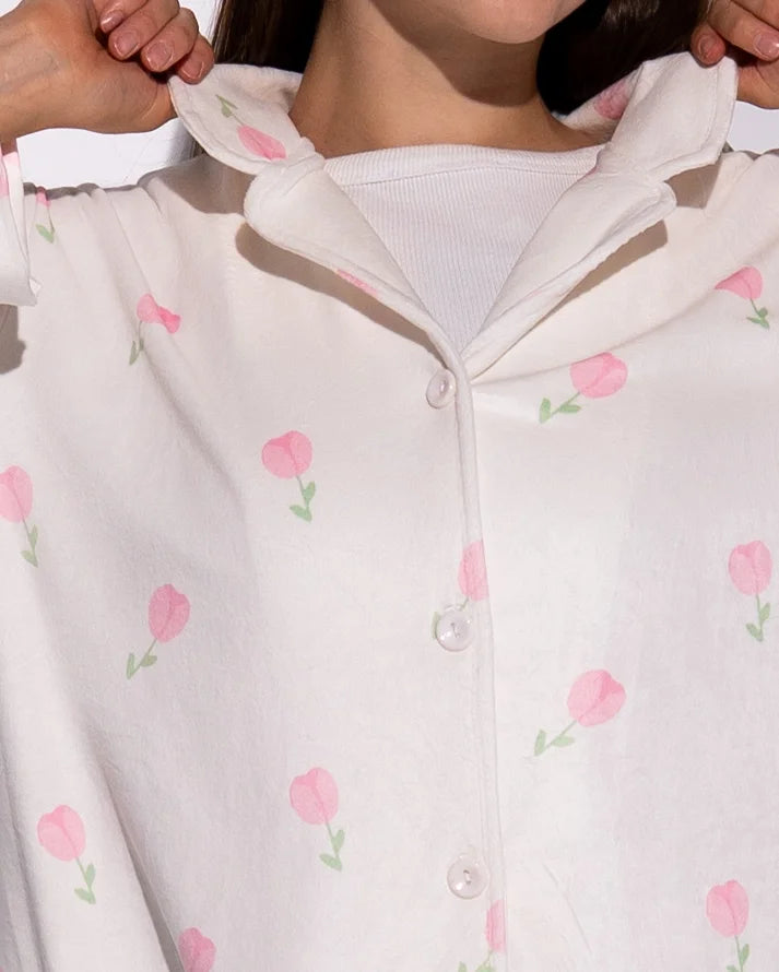 Pink Tulips Pajama Set