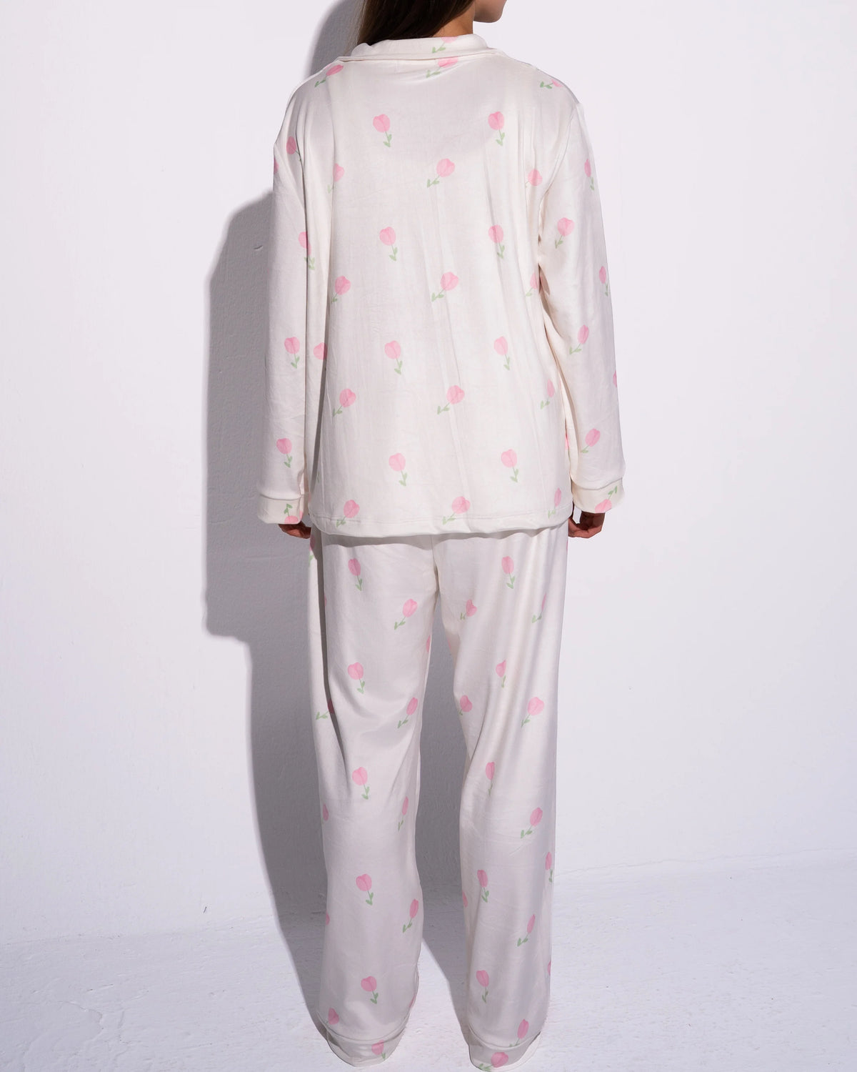 Pink Tulips Pajama Set